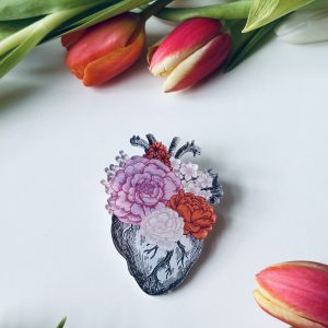 Broška Cvetoče srce